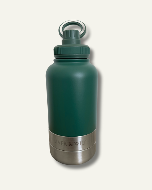 BARK & BOTTLE 3-in-1 Pet Travel Bottle - Evergreen