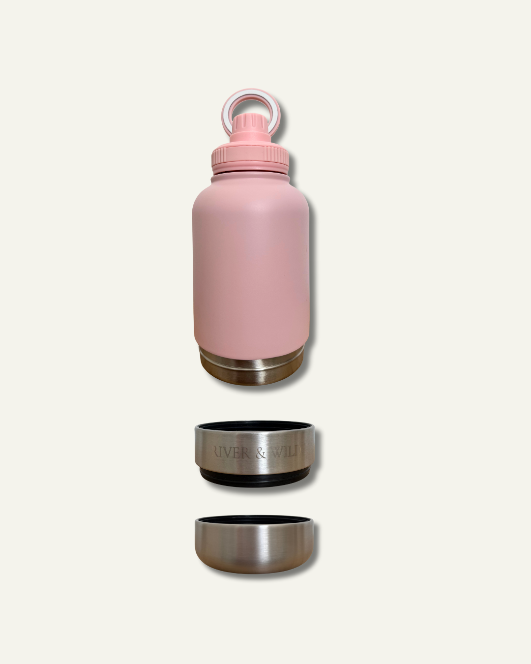 BARK & BOTTLE 3-in-1 Pet Travel Bottle - Blossom