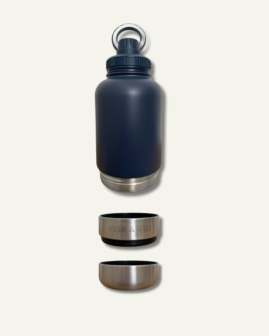 BARK & BOTTLE 3-in-1 Pet Travel Bottle - MIDNIGHT TIDE